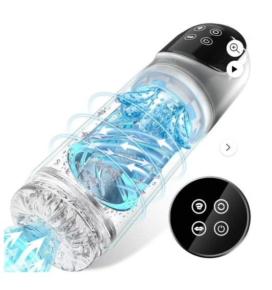 Automatic Male Masturbator - Male Sex Toys for Men Sex Toy Adult Toys Sex Toys for men and couples Male Masturbators with 4 Pump & 7 Sucking & 7 Rotating & 7 Licking & LCD Display